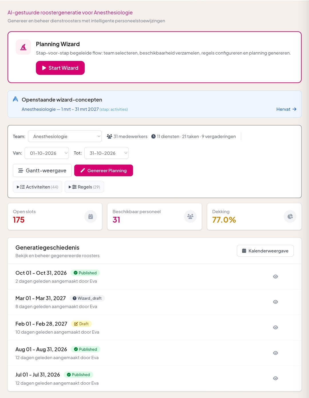 Planning Generator
